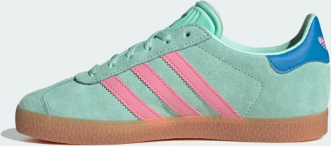 Кеди дитячі Adidas GAZELLE м'ятно-рожево-сині JP7125