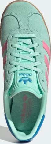 Кеди дитячі Adidas GAZELLE м'ятно-рожево-сині JP7125