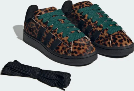 Кеди жіночі Adidas CAMPUS 00S коричнево-чорно-темно-зелені JH9768