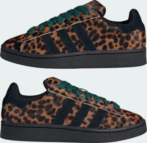 Кеди жіночі Adidas CAMPUS 00S коричнево-чорно-темно-зелені JH9768