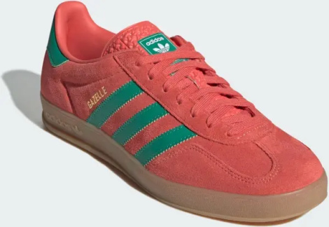 Кеди Adidas GAZELLE INDOOR червоно-зелені JH5407