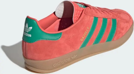 Кеди Adidas GAZELLE INDOOR червоно-зелені JH5407