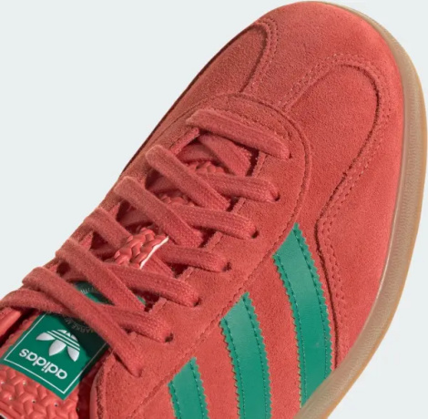 Кеди Adidas GAZELLE INDOOR червоно-зелені JH5407