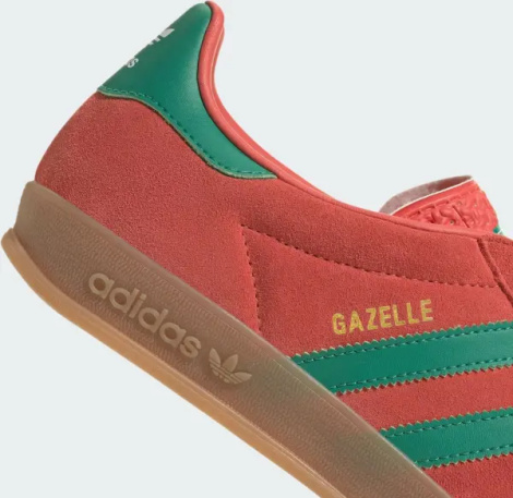 Кеди Adidas GAZELLE INDOOR червоно-зелені JH5407