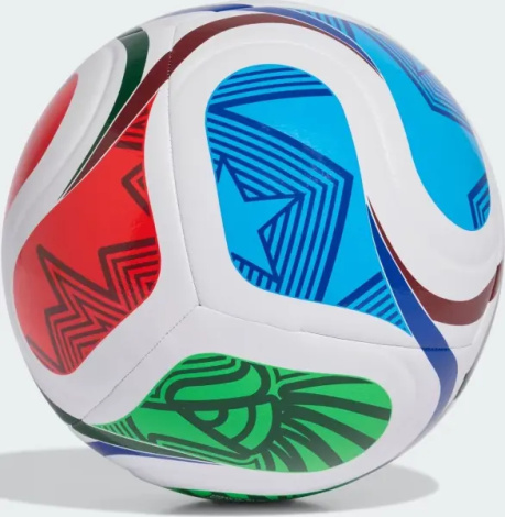 Футбольный мяч Adidas FIFA WORLD CUP 26 TRIONDA TRAINING бело-красно-зелено-синий Размер 4 JD8032