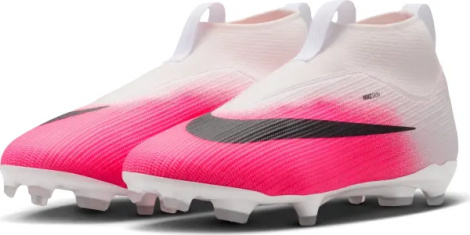 Бутсы детские Nike JR SUPERFLY 11 ACADEMY FG/MG бело-розовые IO8229-900