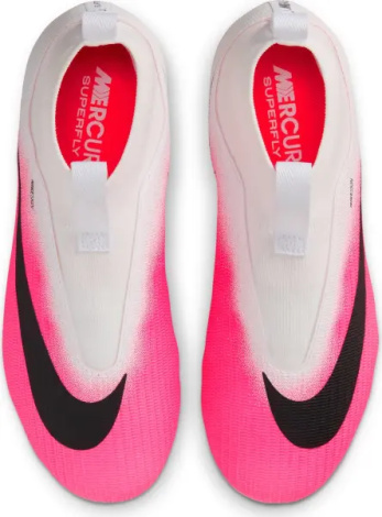 Бутсы детские Nike JR SUPERFLY 11 ACADEMY FG/MG бело-розовые IO8229-900