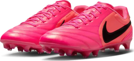 Бутсы Nike TIEMPO LIGERA PRO FG розово-красные IO4400-901