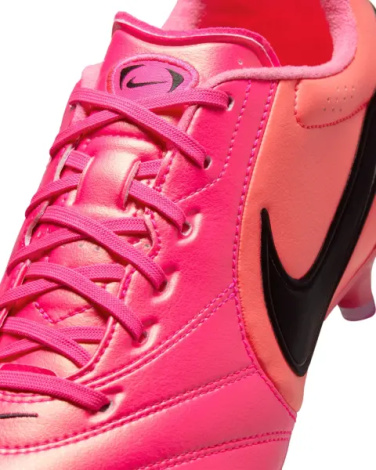 Бутсы Nike TIEMPO LIGERA PRO FG розово-красные IO4400-901