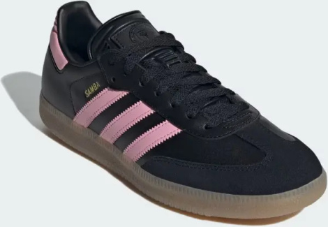 Кеди Adidas SAMBA INTER MIAMI чорно-світло-рожеві IH8157