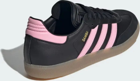 Кеди Adidas SAMBA INTER MIAMI чорно-світло-рожеві IH8157