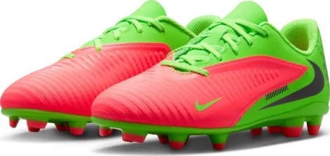 Бутси дитячі Nike JR PHANTOM 6 LOW CLUB "ERLING HAALAND" FG/MG EH ​​салатово-червоні IH1798-603