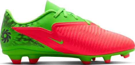 Бутси дитячі Nike JR PHANTOM 6 LOW CLUB "ERLING HAALAND" FG/MG EH ​​салатово-червоні IH1798-603