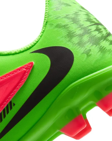 Бутси дитячі Nike JR PHANTOM 6 LOW CLUB "ERLING HAALAND" FG/MG EH ​​салатово-червоні IH1798-603