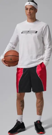 Шорты Nike JORDAN SPORT DRI-FIT Y2K красно-черно-белые IF3541-013
