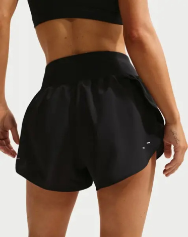 Шорты для бега женские Nike TEMPO FLOW SWOOSH DRI-FIT MID-RISE BRIEF-LINED черные IF1473-010