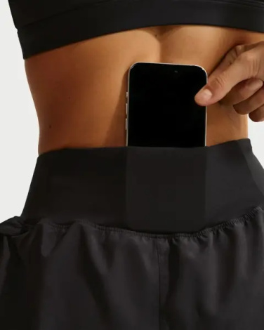 Шорты для бега женские Nike TEMPO FLOW SWOOSH DRI-FIT MID-RISE BRIEF-LINED черные IF1473-010