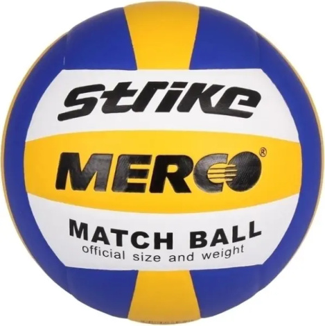 Волейбольний м'яч Merco STRIKE синьо-жовто-білий Розмір 5 ID36932