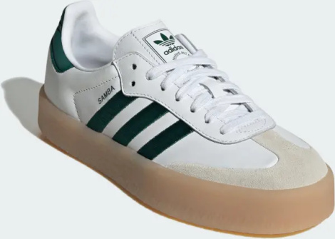 Кеди жіночі Adidas SAMBAE біло-темно-зелені ID0440