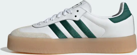Кеди жіночі Adidas SAMBAE біло-темно-зелені ID0440