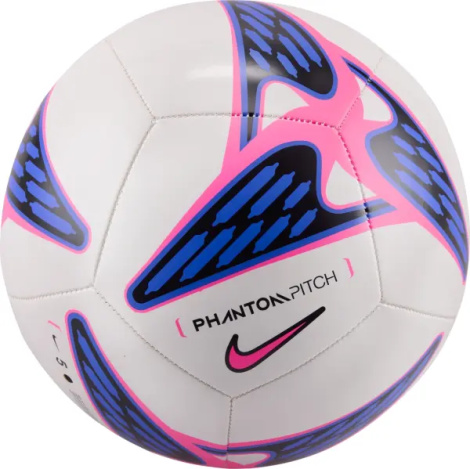 Футбольный мяч Nike PHANTOM бело-розово-синий Размер 4 HV6335-102