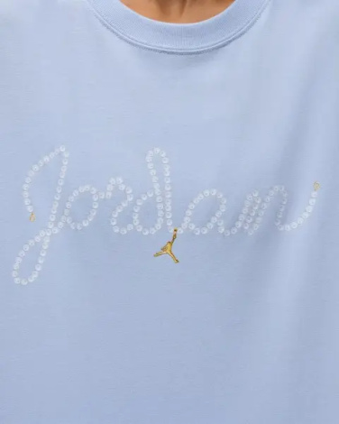 Футболка жіноча Nike JORDAN BROOKLYN блакитна HV0445-057