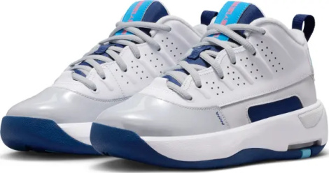 Кросівки підліткові Nike JORDAN MAX AURA 7 (GS) біло-світло-сіро-темно-сині HQ2089-101