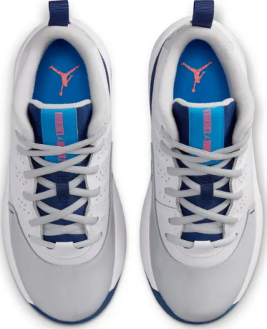 Кросівки підліткові Nike JORDAN MAX AURA 7 (GS) біло-світло-сіро-темно-сині HQ2089-101