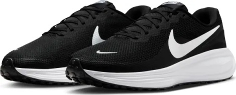 Кроссовки беговые Nike REVOLUTION 8 EXTRA WIDE черно-белые HQ1996-001
