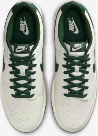Кроссовки Nike DUNK LOW RETRO молочно-темно-зеленые HF5441-115