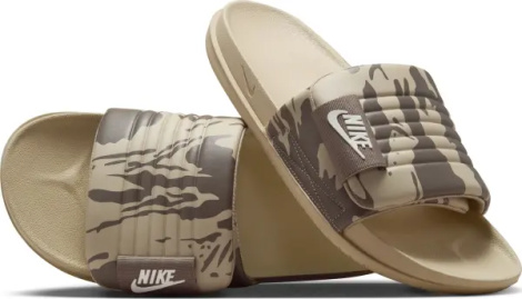 Шлепанцы Nike OFFCOURT ADJUST SLIDE бежево-коричневые HF1438-200