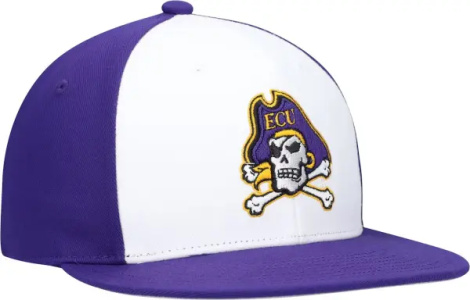 Кепка Adidas EAST CAROLINA PIRATES FITTED WOOL фіолетово-біла GN9735