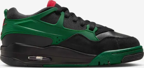 Кросівки підліткові Nike AIR JORDAN 4 RM (GS) чорно-зелено-червоні FQ7938-003