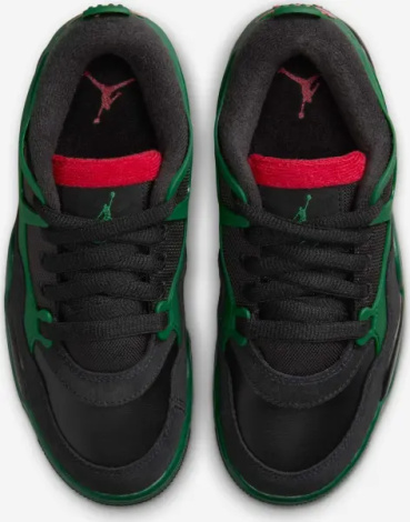 Кросівки підліткові Nike AIR JORDAN 4 RM (GS) чорно-зелено-червоні FQ7938-003