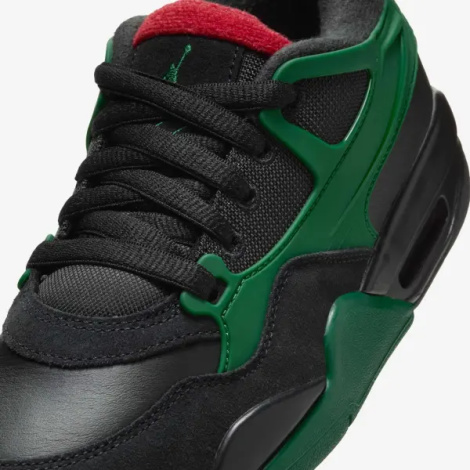 Кросівки підліткові Nike AIR JORDAN 4 RM (GS) чорно-зелено-червоні FQ7938-003
