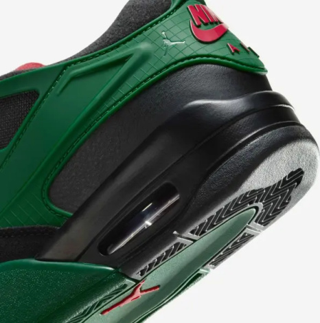Кросівки підліткові Nike AIR JORDAN 4 RM (GS) чорно-зелено-червоні FQ7938-003