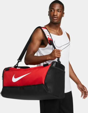 Сумка спортивная Nike BRASILIA 9.5 TRAINING DUFFEL BAG M 60L красная DH7710-657