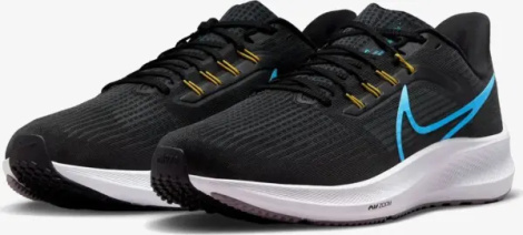 Кросівки бігові Nike PEGASUS 39 чорно-блакитно-жовті DH4071-002