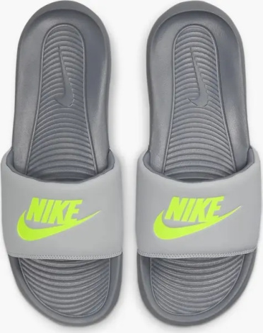 Шлепанцы Nike VICTORI ONE SLIDE серо-лаймовые CN9675-011