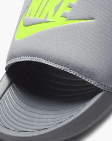 Шлепанцы Nike VICTORI ONE SLIDE серо-лаймовые CN9675-011
