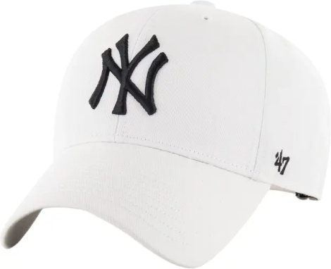 Кепка 47 Brand NEW YORK YANKEES RAISED BASIC белая B-RAC17CTP-WH