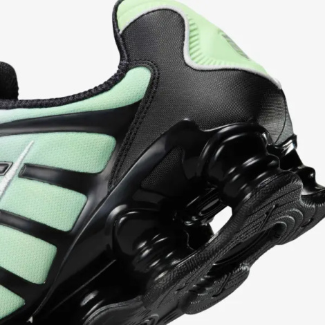 Кроссовки Nike SHOX TL салатово-бело-черные AV3595-300