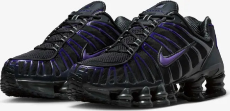 Кроссовки Nike SHOX TL черно-фиолетовые AV3595-014