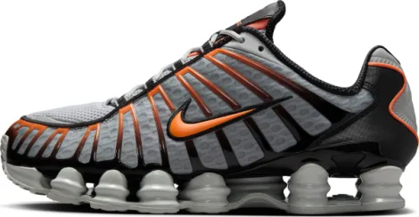 Кросівки Nike SHOX TL сіро-чорно-жовтогарячі AV3595-011