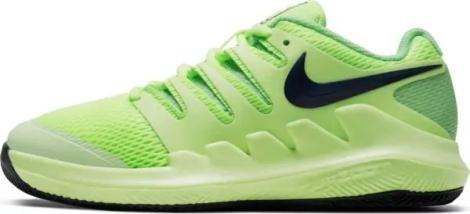 Кроссовки теннисные детские Nike COURT JR. VAPOR X лаймовые AR8851-302