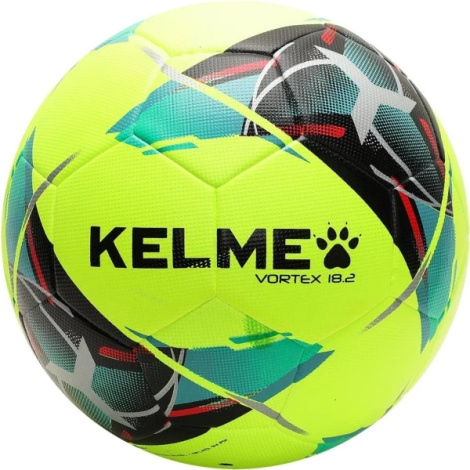 Футбольный мяч Kelme VORTEX 18.2 желто-зелено-черный Размер 5 8101QU5001.9905