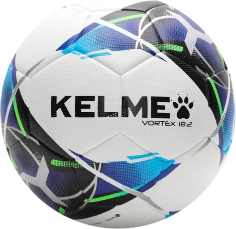 Футбольный мяч Kelme VORTEX 18.2 бело-сине-черный Размер 4 8101QU5001.9113