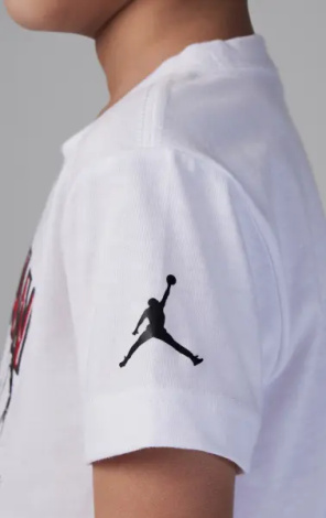 Комплект летний детский Nike JORDAN HOOP STYLES бело-черный 75C998-G0T