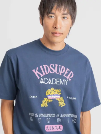Футболка Puma X KIDSUPER GRAPHIC темно-синяя 626701-14