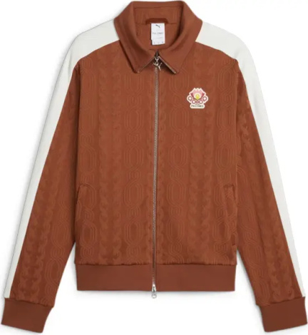 Олимпийка Puma X PALOMO T7 коричнево-белая 625562-81
